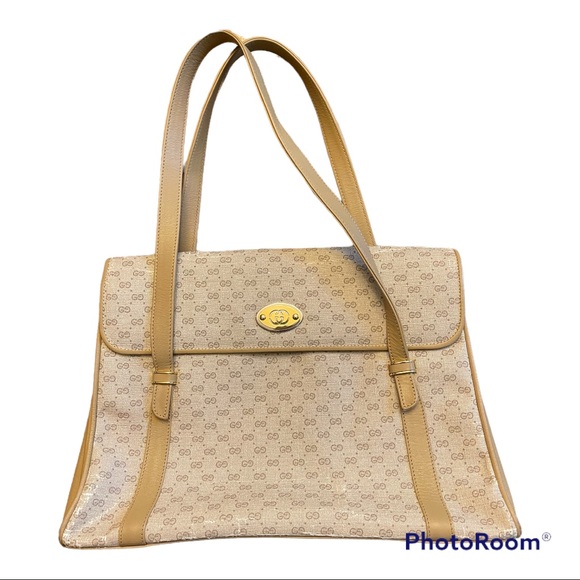 Gucci Handbags - Gucci Vintage Micro GG Shoulder Bag Authenticated